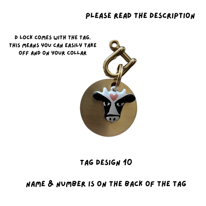 DRESS TO IMPRESS DROP 1. (CHARM ON THE FRONT- DETAILS ON THE BACK OF THE TAG)