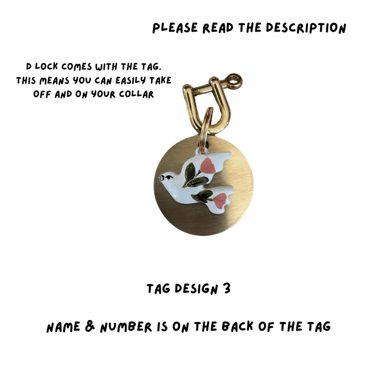DRESS TO IMPRESS DROP 1. (CHARM ON THE FRONT- DETAILS ON THE BACK OF THE TAG)