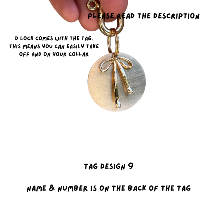 DRESS TO IMPRESS DROP 1. (CHARM ON THE FRONT- DETAILS ON THE BACK OF THE TAG)